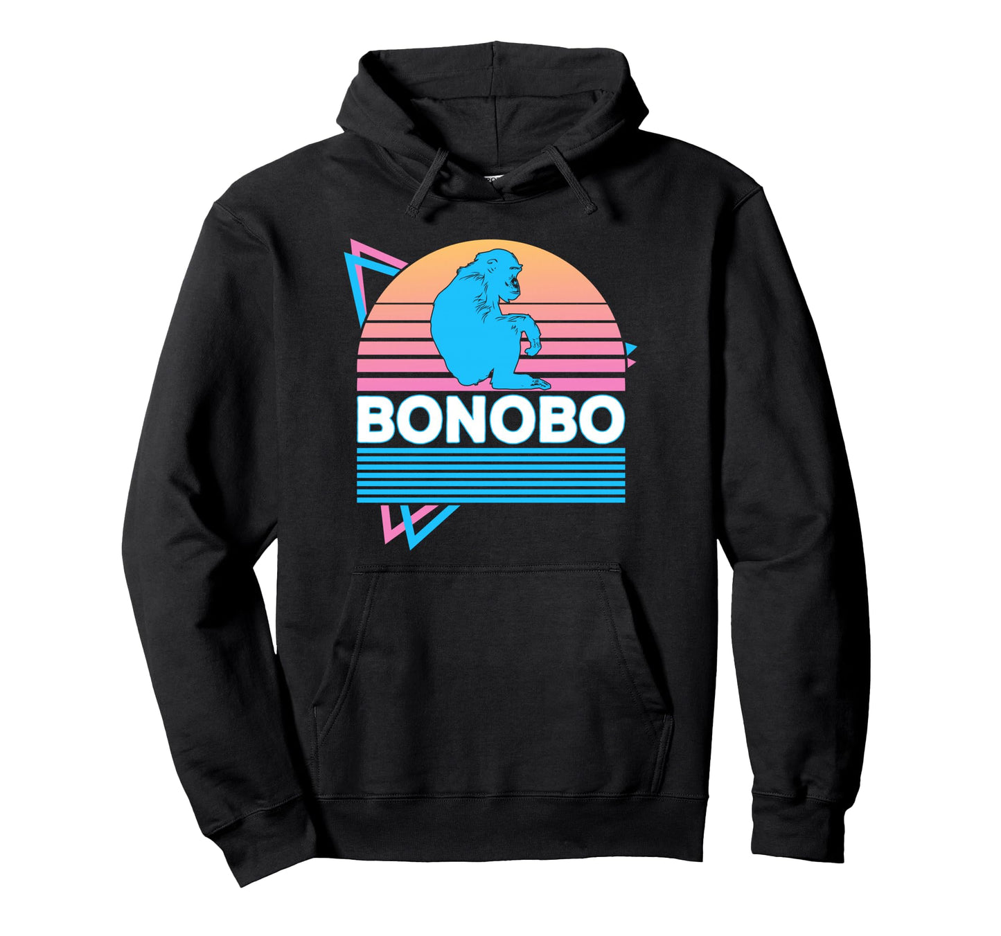 Bonobo Vaporwave Aesthetic Hoodie - Minimalist Print Unisex