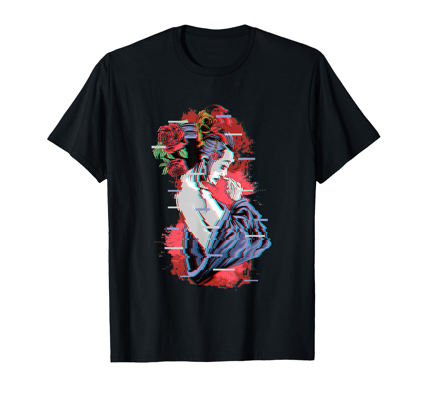 Kawaii Geisha Japanese Traditional T-Shirt - Novelty Apparel Men Women