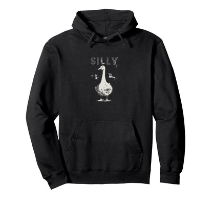 Goose Grunge Meme Funny Viral Goose Pun Hoodie - Novelty Apparel Unisex