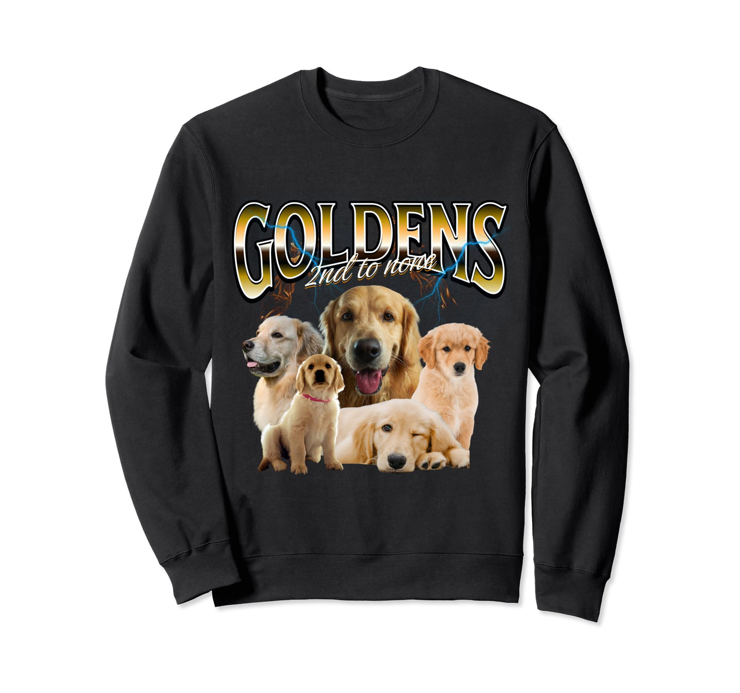 Golden Retriever Grunge Dog Lovers Sweatshirt - Unique Graphic Men Women