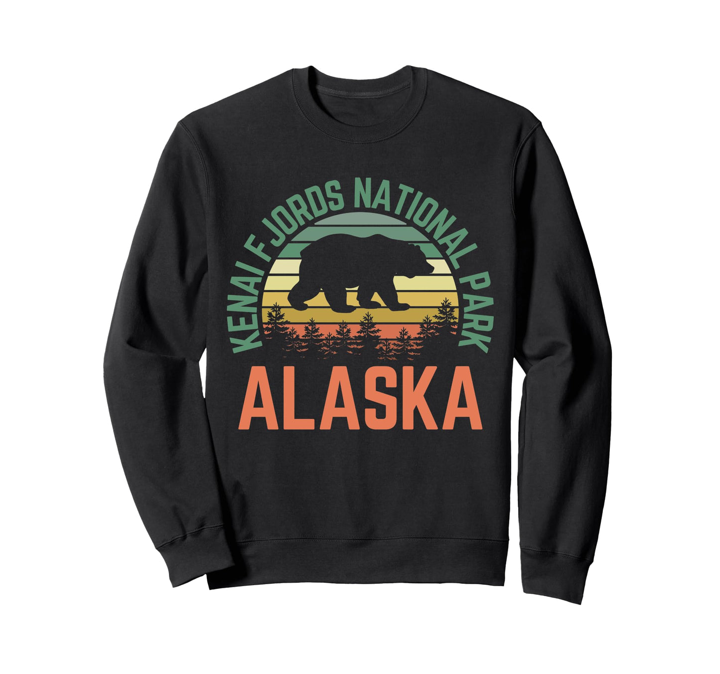 Kenai Fjords National Park Alaska Sweatshirt - Trendy Graphic for Adults