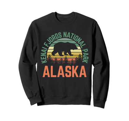 Kenai Fjords National Park Alaska Sweatshirt - Trendy Graphic for Adults