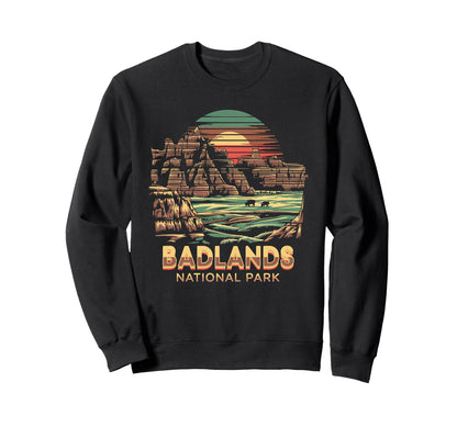 Badlands National Park South Dakota Sweatshirt - Trendy Graphic Unisex