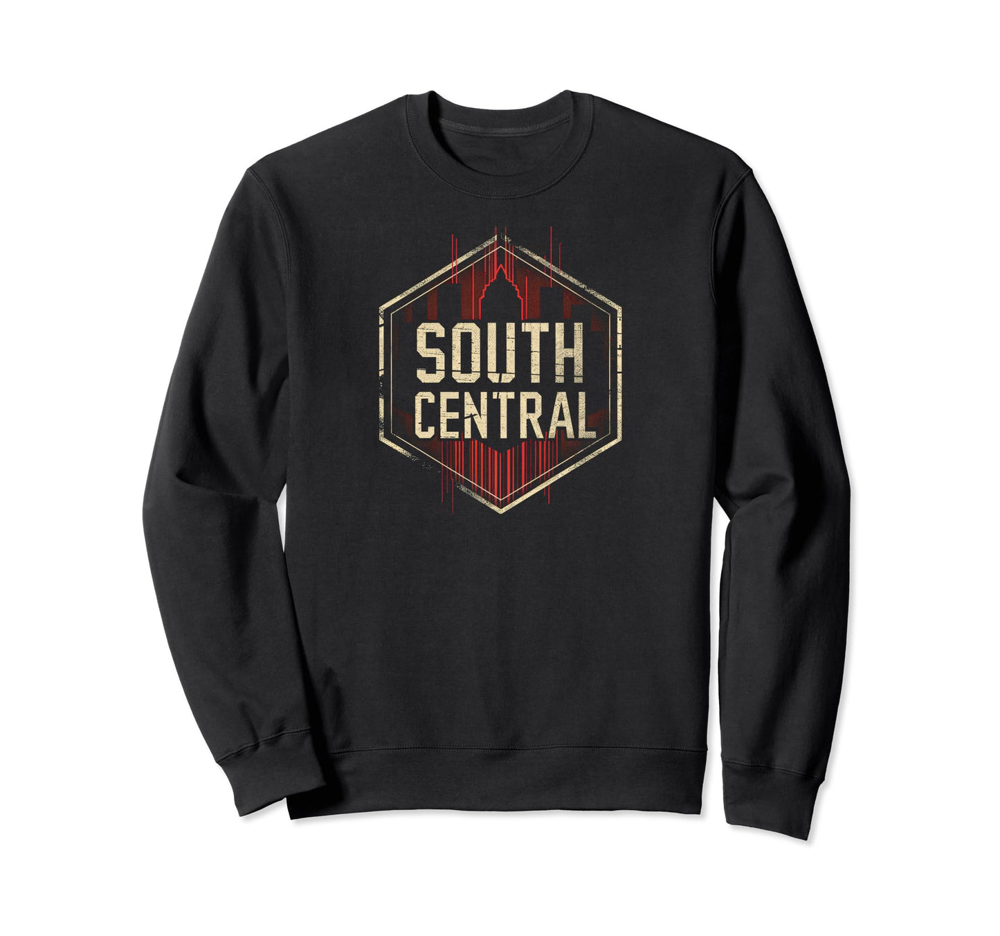 South Central Grit 90S Grunge Sweatshirt - Graphic Print for Adults