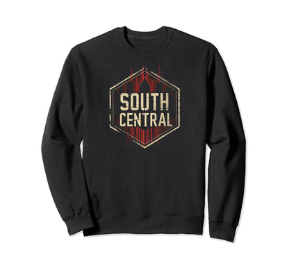 South Central Grit 90S Grunge Sweatshirt - Graphic Print for Adults