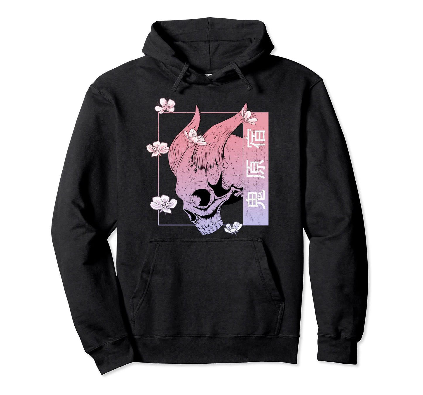 Japan Demon Oni Skull Otaku 90S Hoodie - Fun Novelty Design for Adults