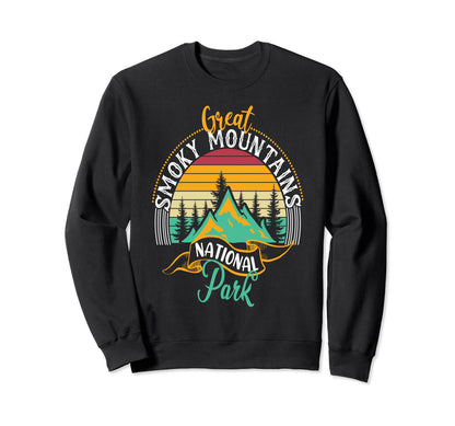 Great Smoky Mountains Us National Sweatshirt - Trendy Graphic Men Women