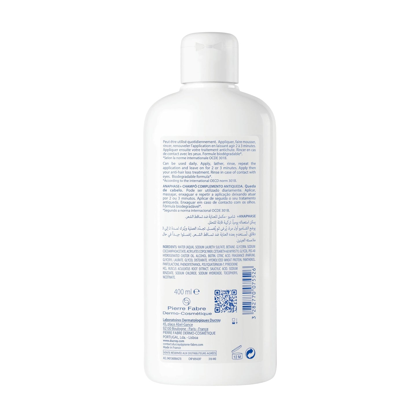 Ducray Anaphase+ Anti-hair Loss Complement Shampoo 400ml