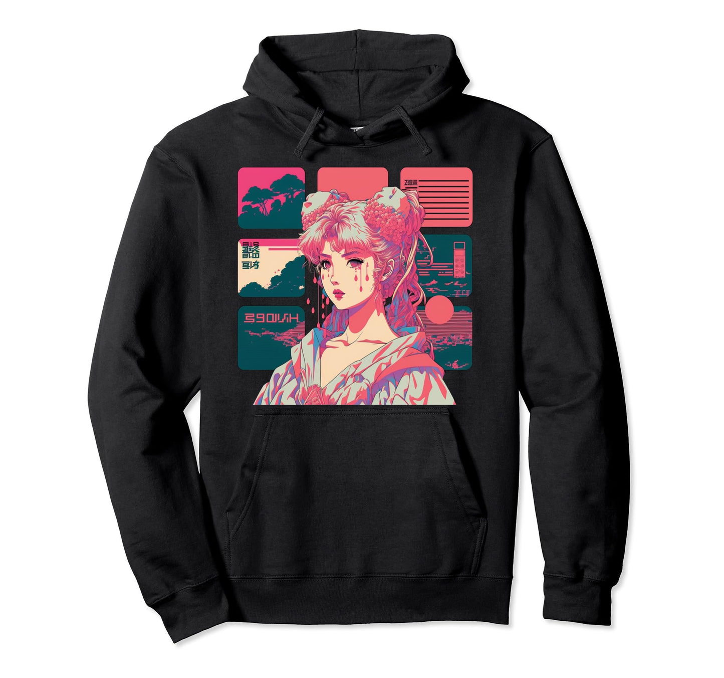 Vaporwave Aesthetic 90S Egirl Hoodie - Casual Everyday Wear Men Women