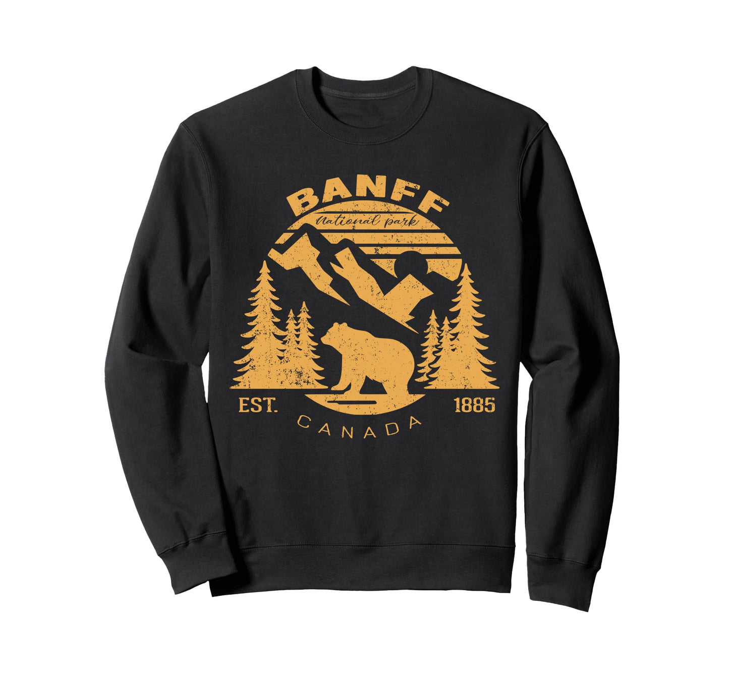 Banff National Park Canada Souvenir Sweatshirt - Graphic Print Unisex