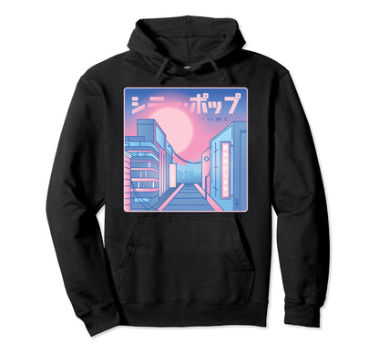 Aesthetic Vaporwave Synthwave Japanese Hoodie - Graphic Print Men Women