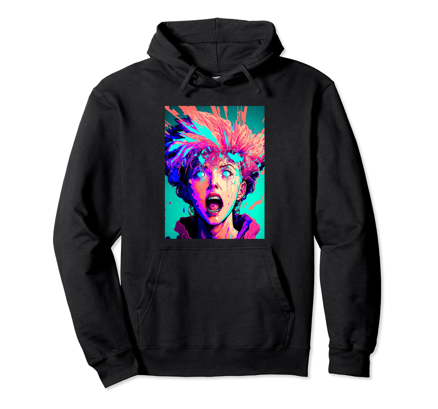 Expression Japanese Vaporwave Hoodie - Custom Art Print for Adults