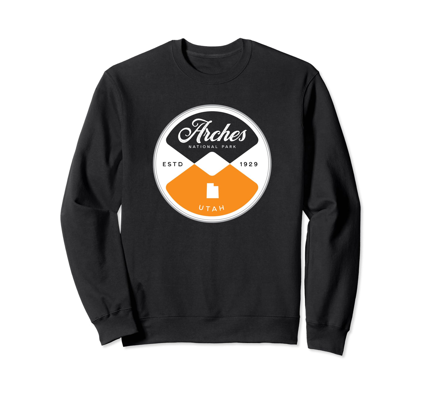 Arches National Park Utah Circle Sweatshirt - Custom Art Print Unisex