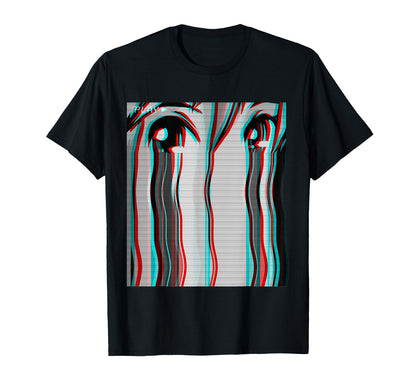 Sad Anime Harajuku Vaporwave T-Shirt - Custom Art Print Men Women