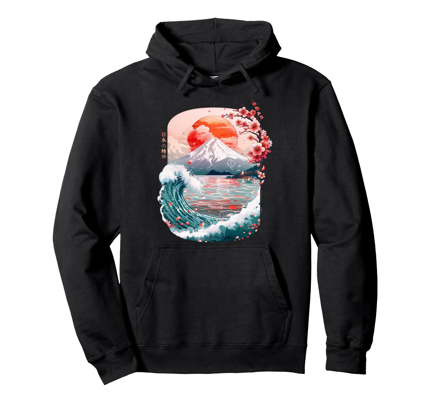 Japan Spirit Vibes 90S Vaporwave Hoodie - Unique Graphic Men Women