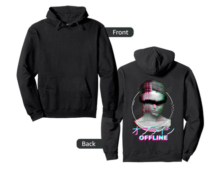 Japanese 90S Minimal Aesthetic Hoodie - Fun Novelty Design Men Women