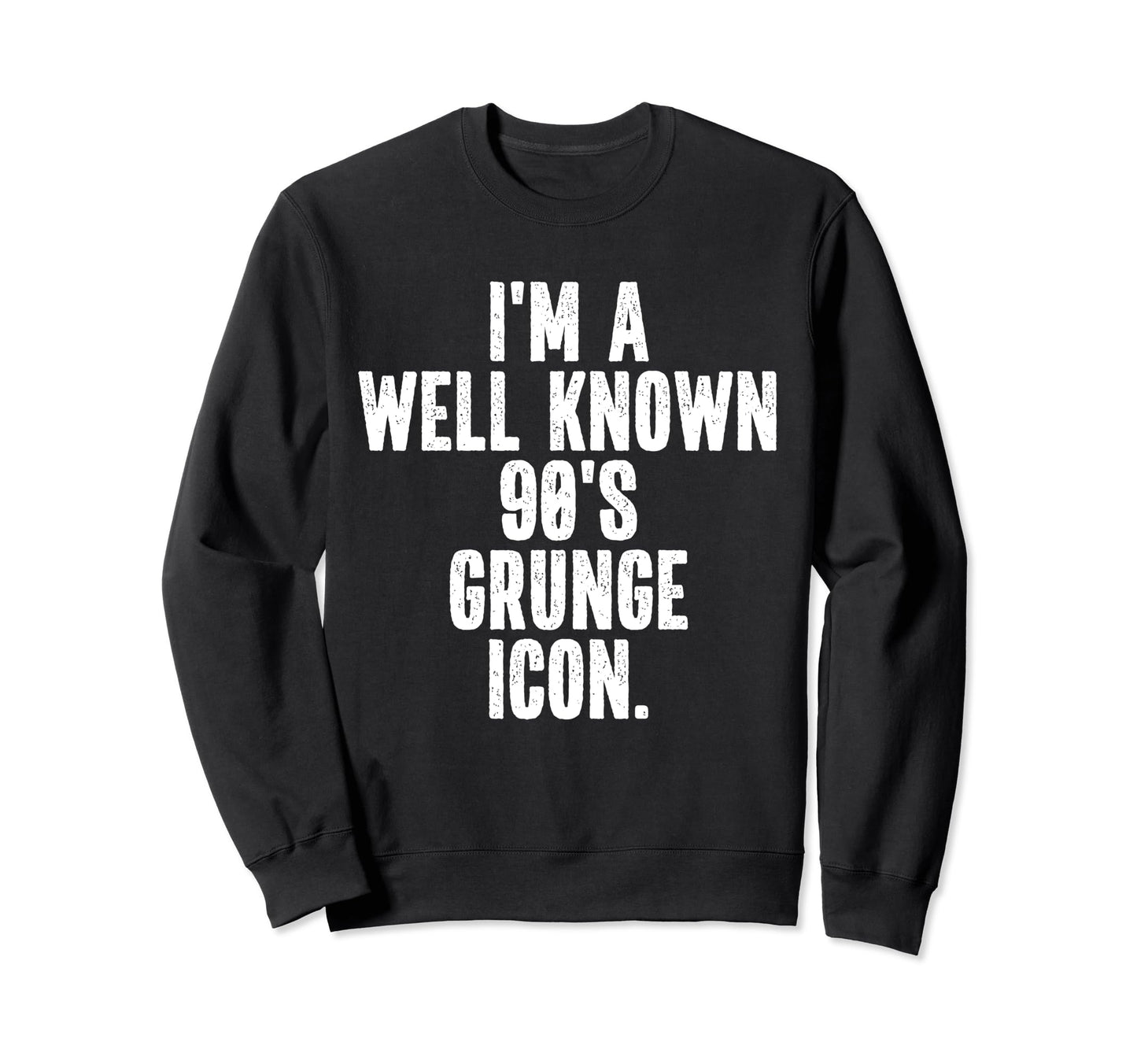 Im Grunge Icon Instant Lazy Halloween Sweatshirt - Graphic Print Unisex