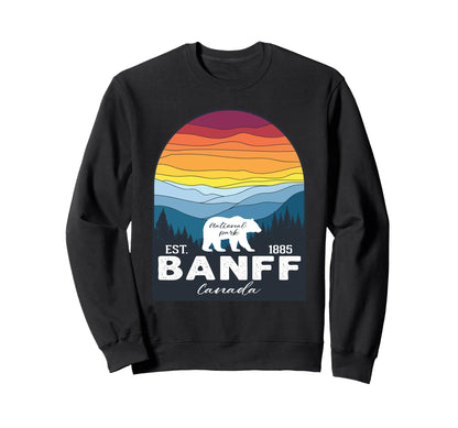 Banff National Park Canada Sweatshirt - Custom Art Print for Adults