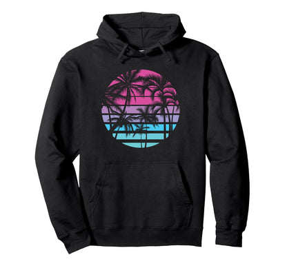 Give Me 90S Palm Trees Beach Hoodie - Trendy Graphic Unisex