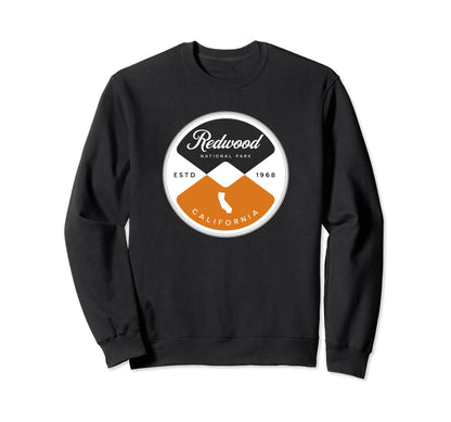 Redwood National Park California Sweatshirt - Minimalist Print for Adults