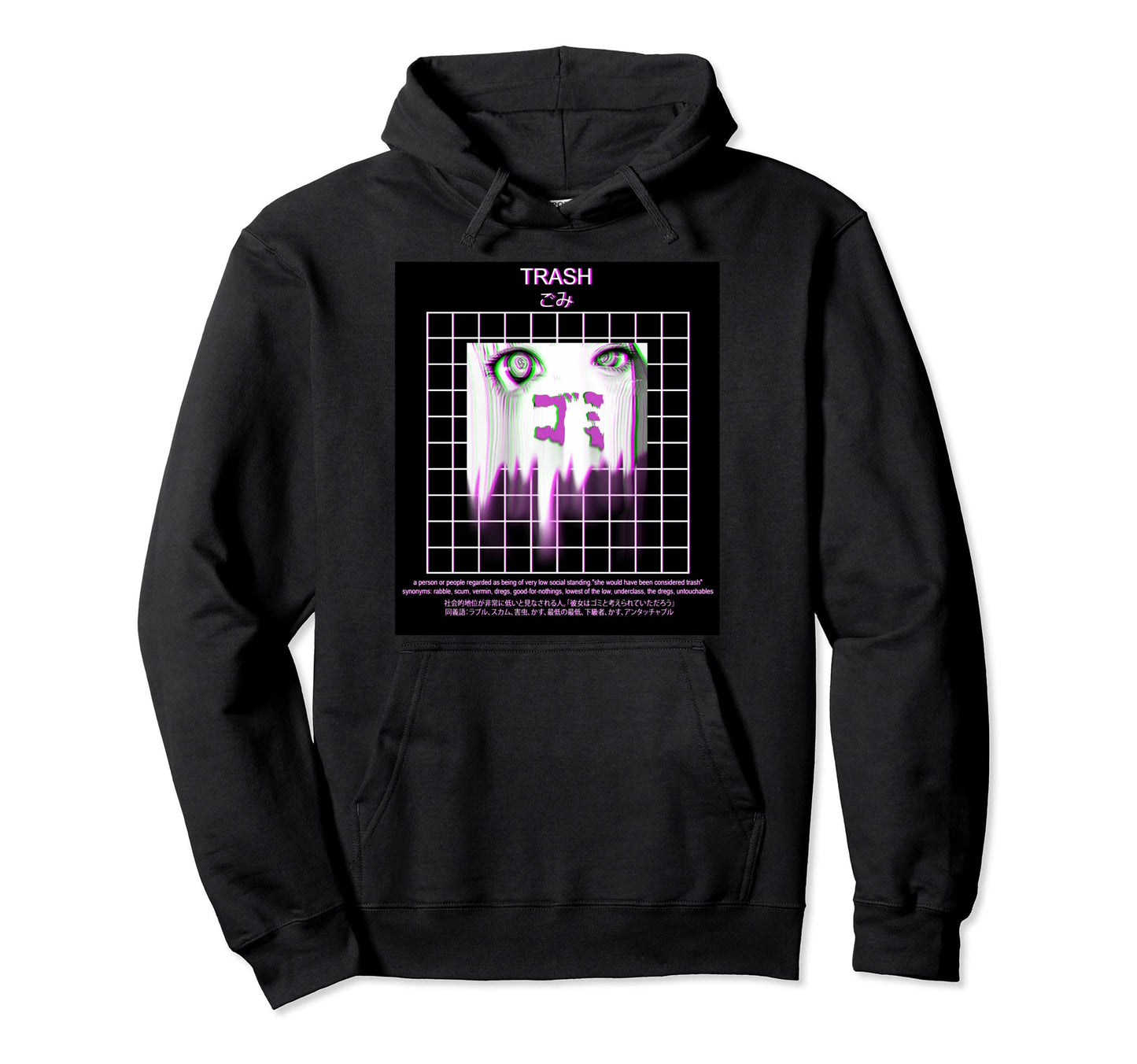 Vaporwave Aesthetic Anime Manga Hoodie - Custom Art Print for Adults