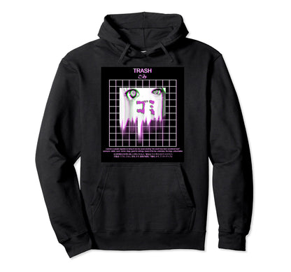 Vaporwave Aesthetic Anime Manga Hoodie - Custom Art Print for Adults