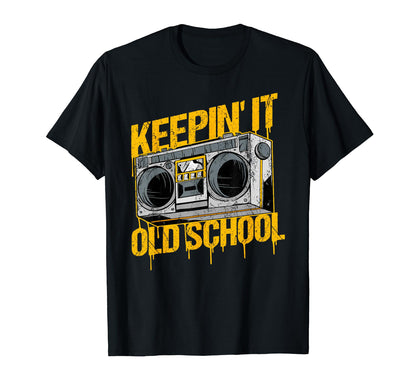 Old School Hip Hop 80S 90S Mixtape T-Shirt - Custom Art Print Men Women