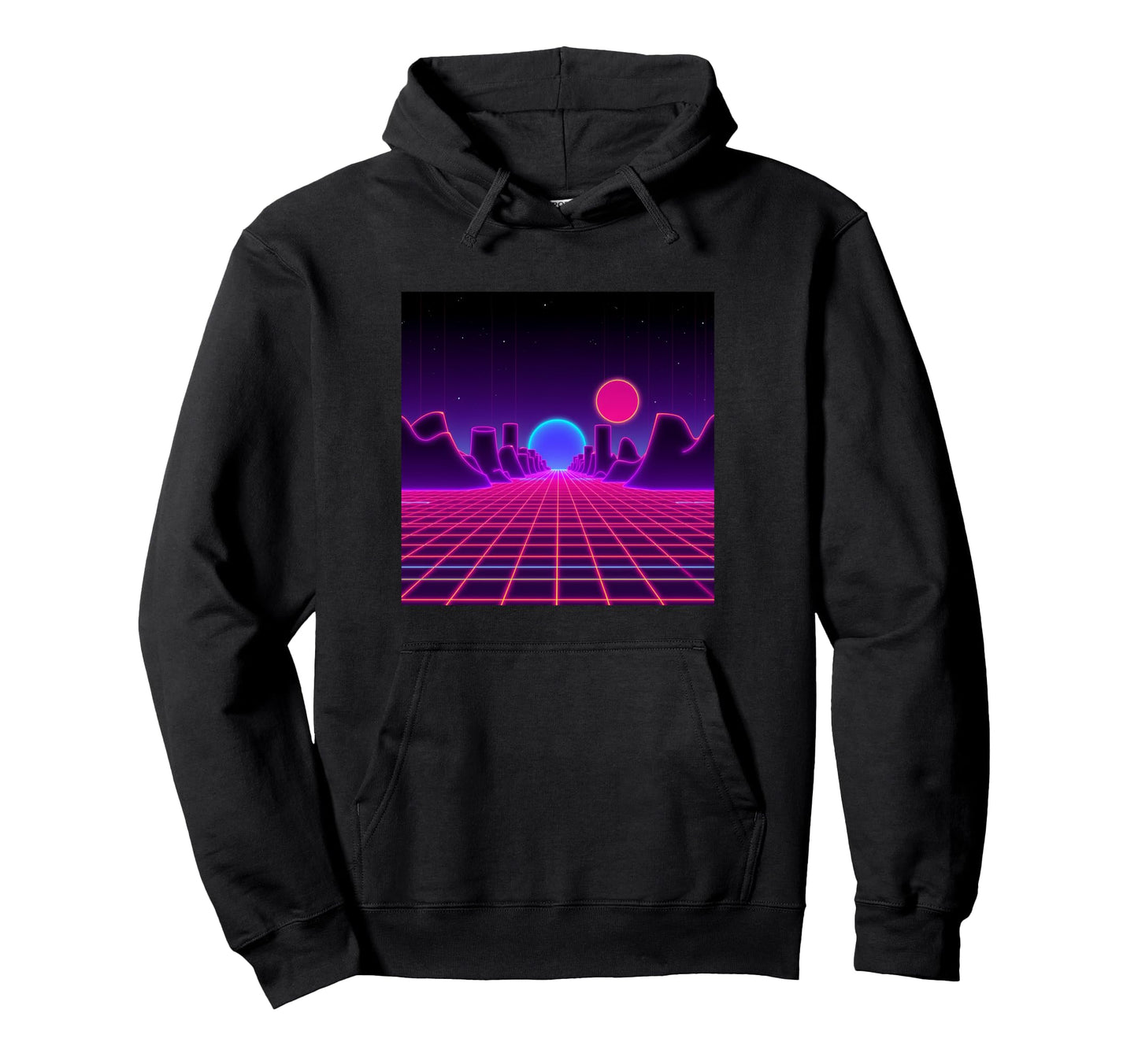 Aesthetic Vaporwave Synthwave 80S 90S Hoodie - Novelty Apparel for Adults