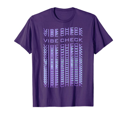 Vibe Check Vaporwave Aesthetic Meme T-Shirt - Streetwear Style for Adults