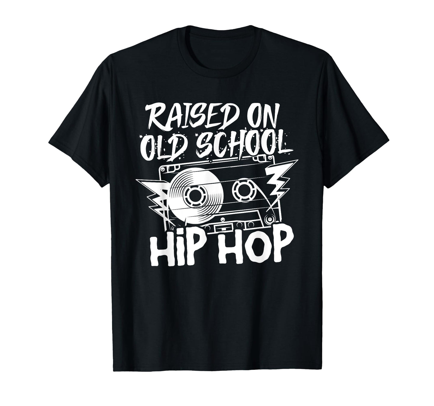 Raised Old School Hip Hop T-Shirt - Streetwear Style for Adults