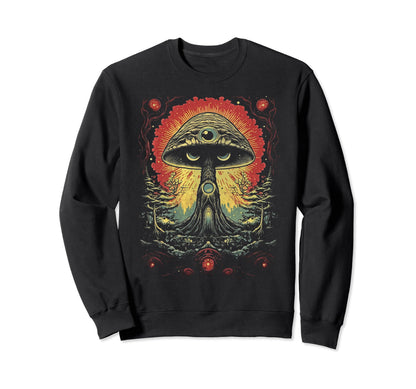Grunge Mushroom Goth Fungi 74 Sweatshirt - Casual Everyday Wear for Adults