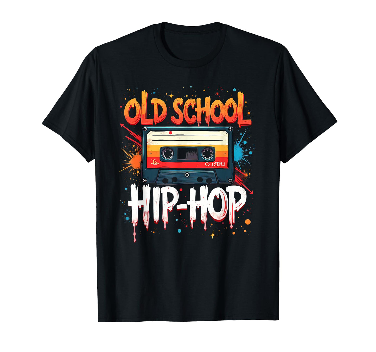 Golden Old School Hiphop T-Shirt - Custom Art Print Unisex
