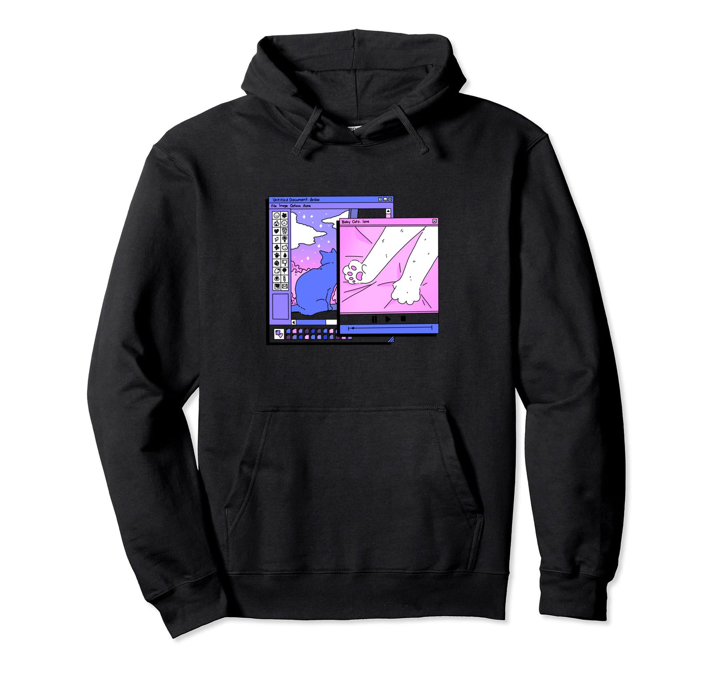 Aesthetic Vaporwave Synthwave Hoodie - Aesthetic Graphic Men Women