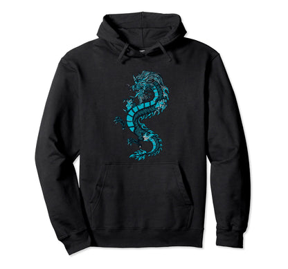 Chinese Dragon Dragon Grunge Aesthetic Hoodie - Novelty Apparel Men Women