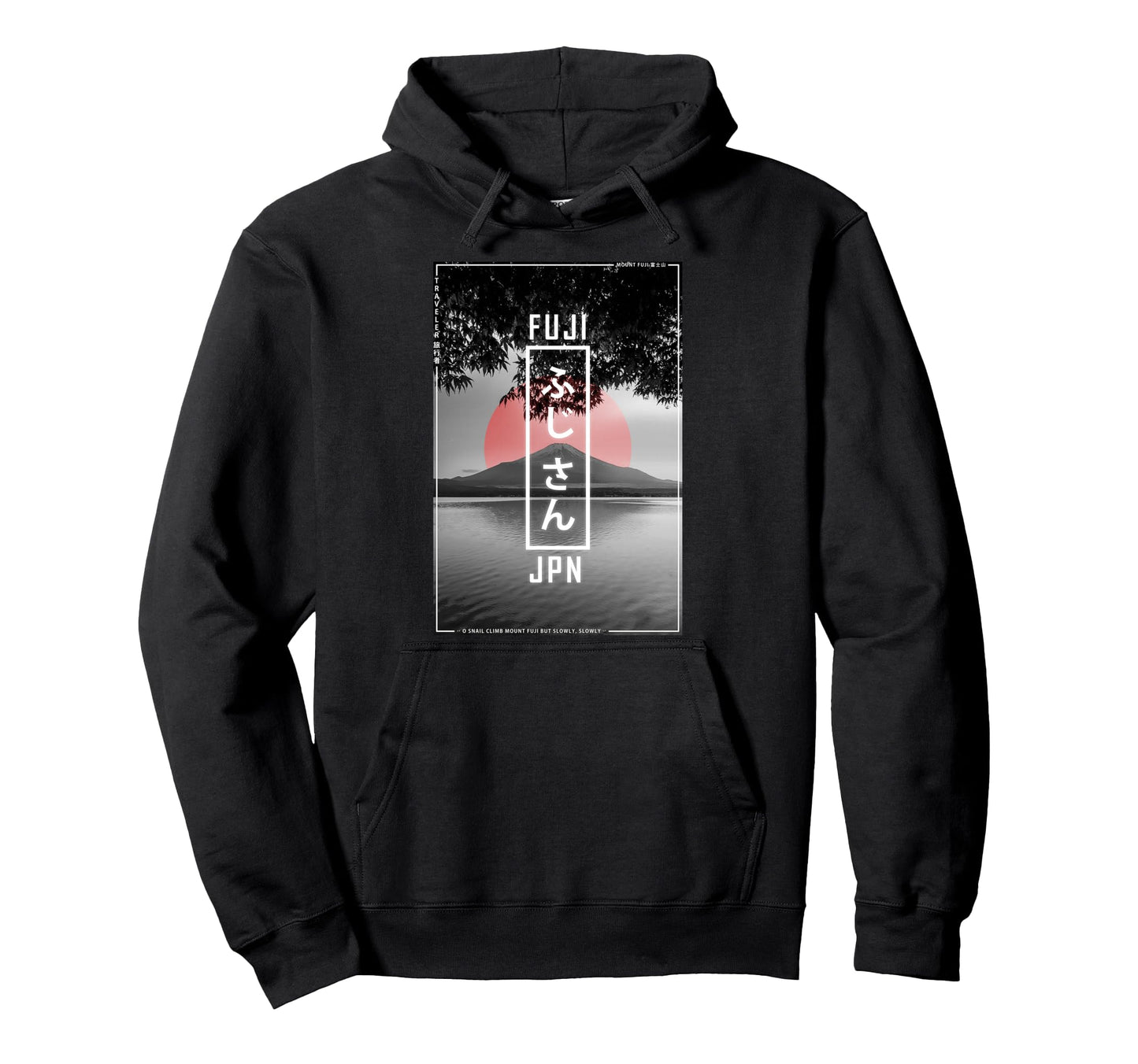 Mount Fuji Japan Lover Japanese 90S Hoodie - Minimalist Print Men Women