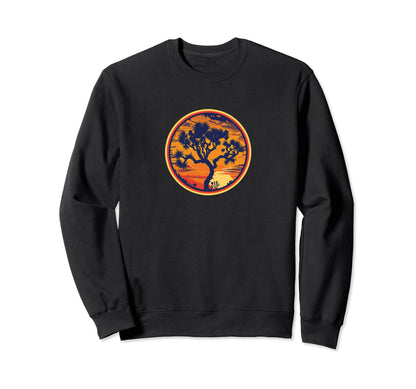 Joshua Tree Sunset National Park Sweatshirt - Unique Graphic Unisex
