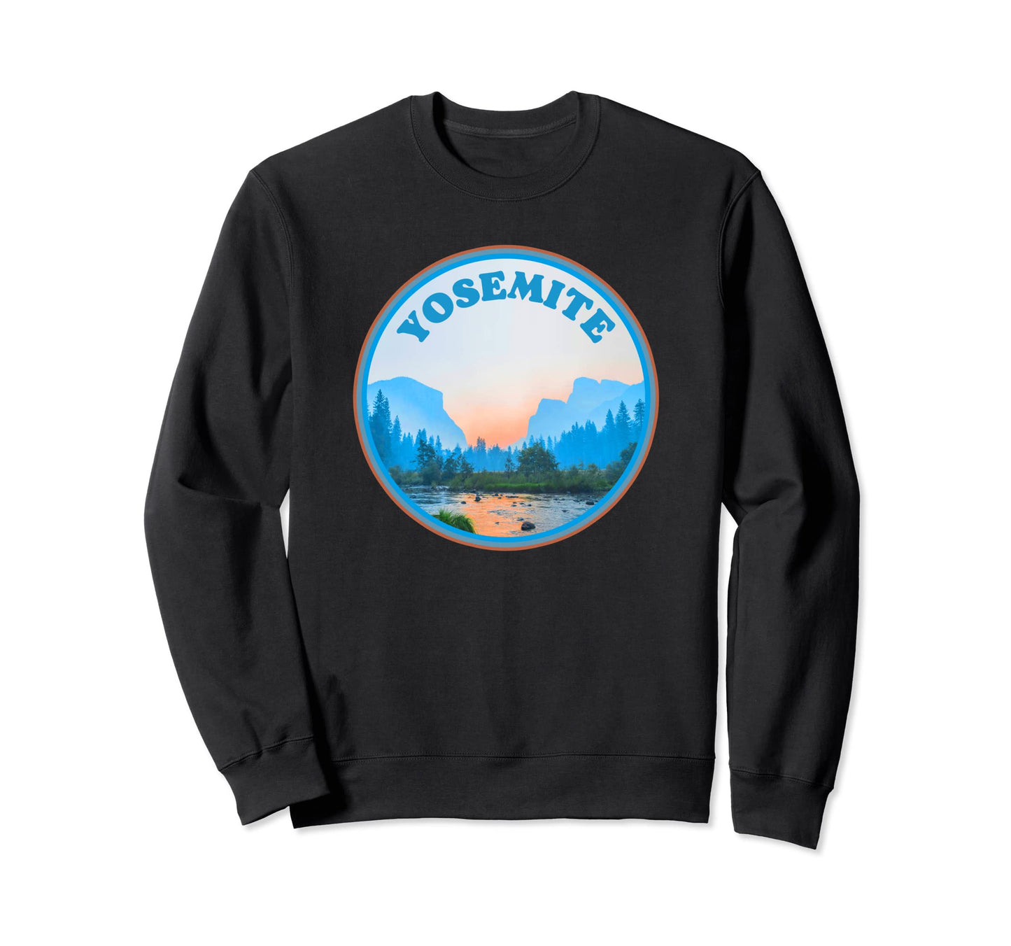 Yosemite Valley National Park Sweatshirt - Aesthetic Graphic for Adults