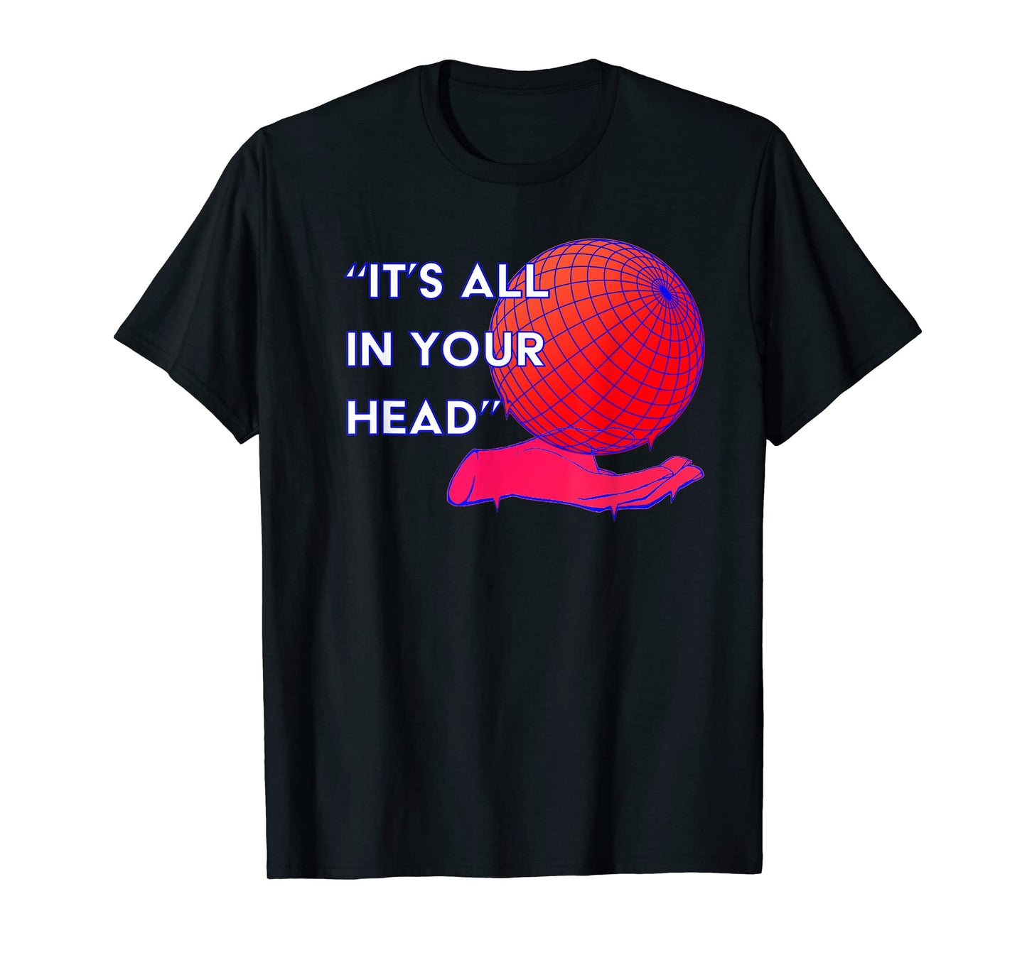Its All Your Head Vaporwave Retrowave T-Shirt - Streetwear Style Men Women
