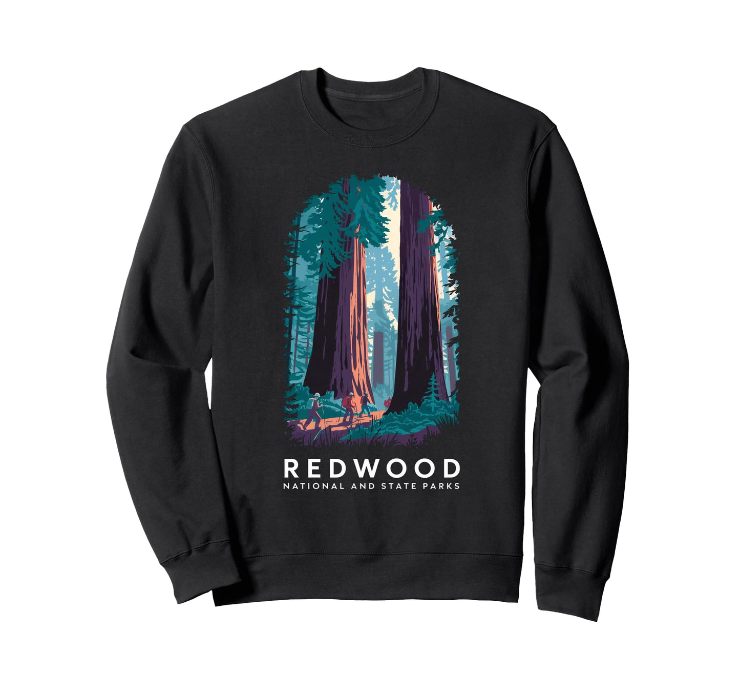 Redwood National State Parks Usa Sweatshirt - Novelty Apparel Men Women