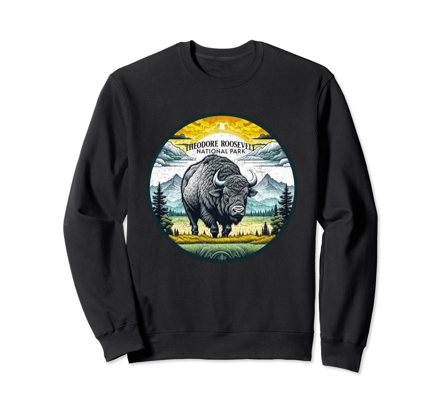 Theodore Roosevelt National Park Hoodie - Fun Novelty Design for Adults