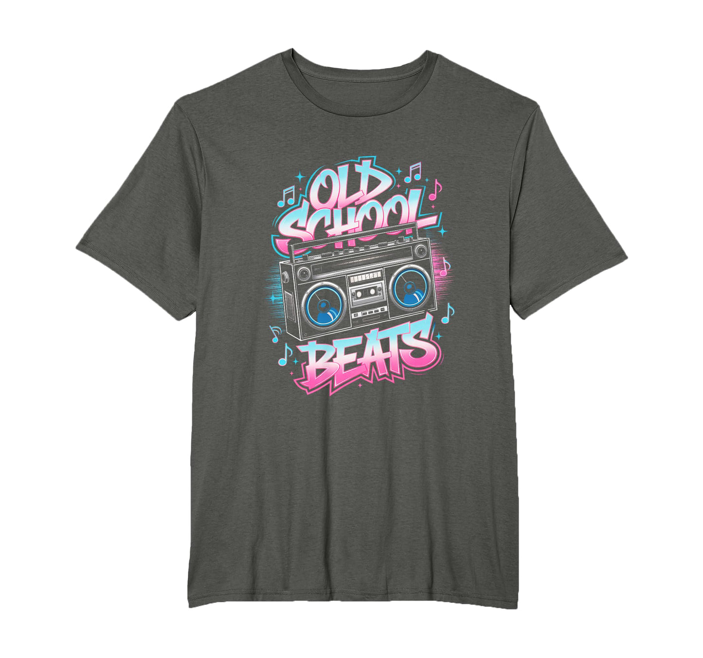 Old School Beats Hip Hop Beatbox Boombox T-Shirt - Trendy Graphic Unisex