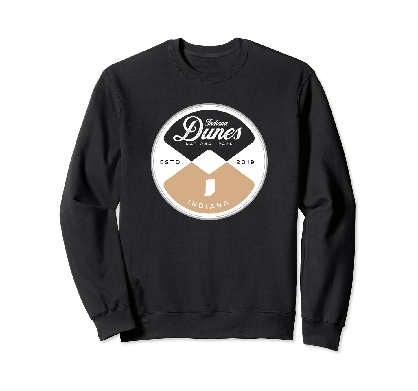 Indiana Dunes National Park Circle Sweatshirt - Casual Everyday Wear Unisex