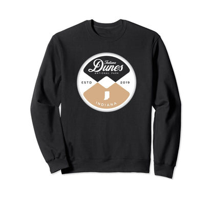 Indiana Dunes National Park Circle Sweatshirt - Casual Everyday Wear Unisex
