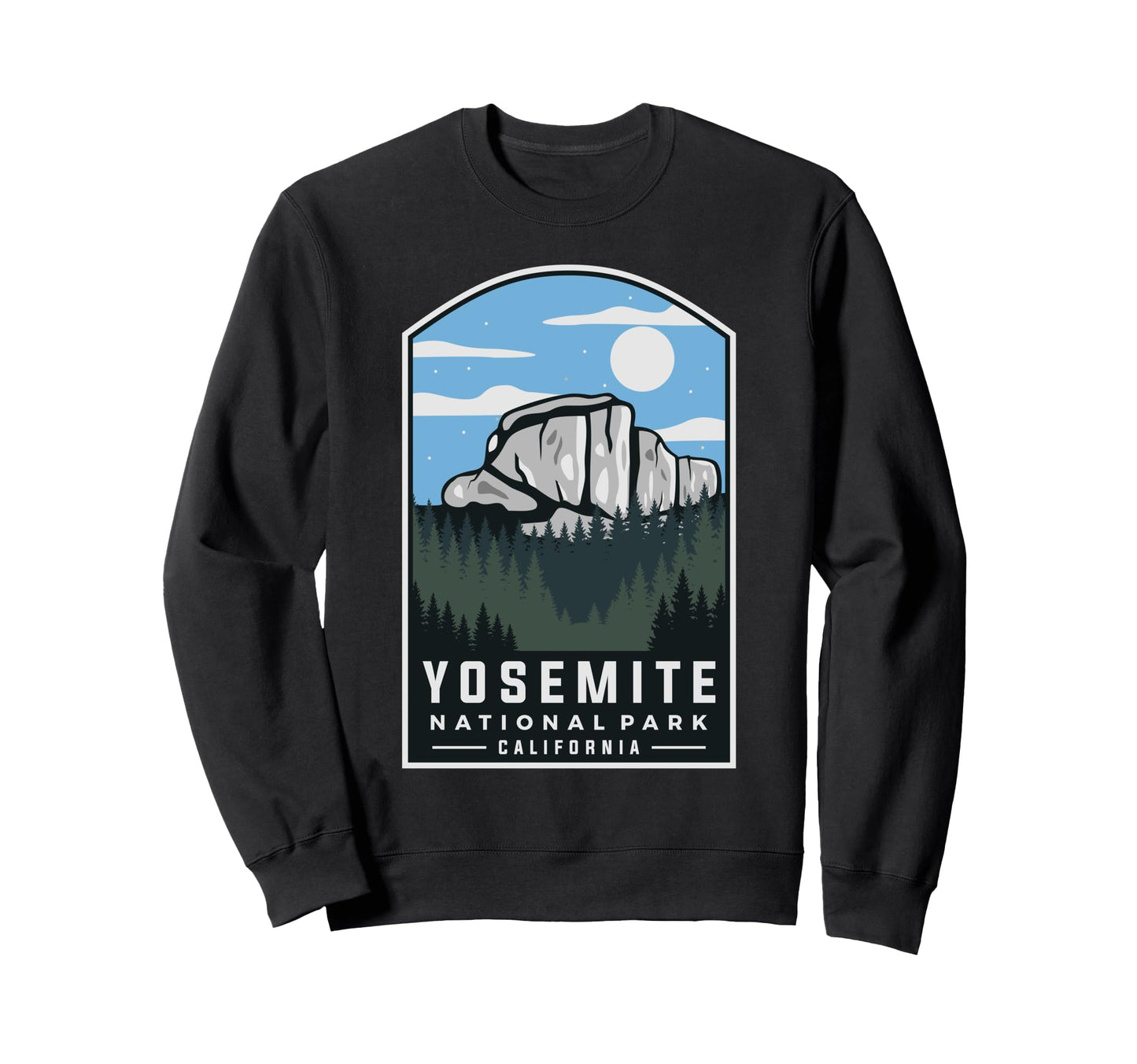 Yosemite National Park Throwback Sweatshirt - Streetwear Style Unisex