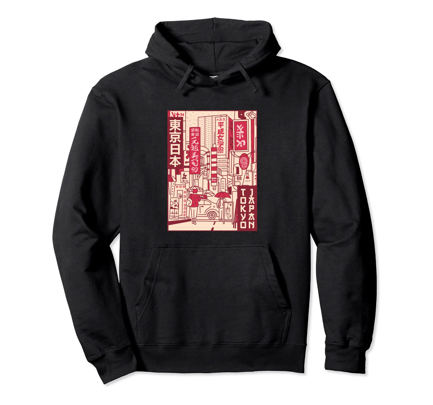 Tokyo Japan Street Lofi Japanese Hoodie - Casual Everyday Wear Unisex