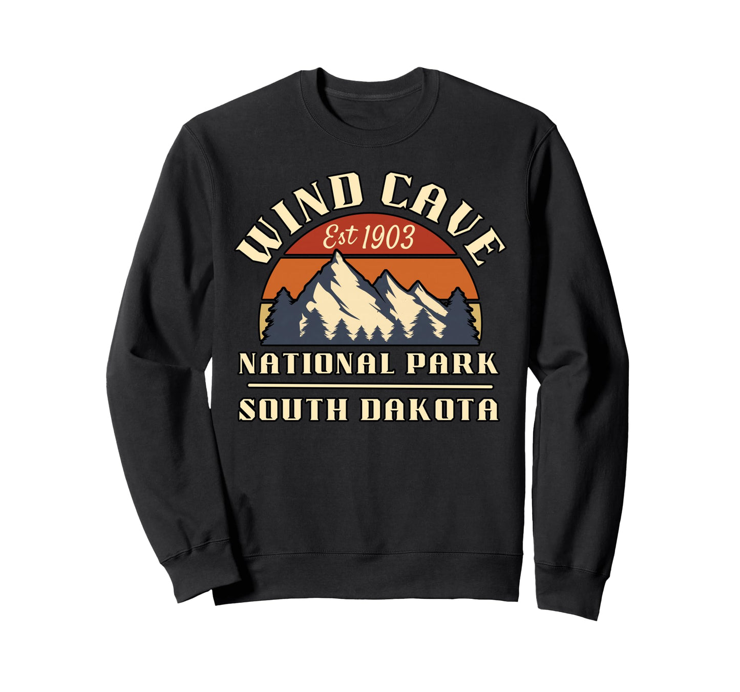 Wind Cave National Park South T-Shirt - Casual Everyday Wear Men Women