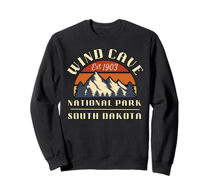 Wind Cave National Park South T-Shirt - Casual Everyday Wear Men Women