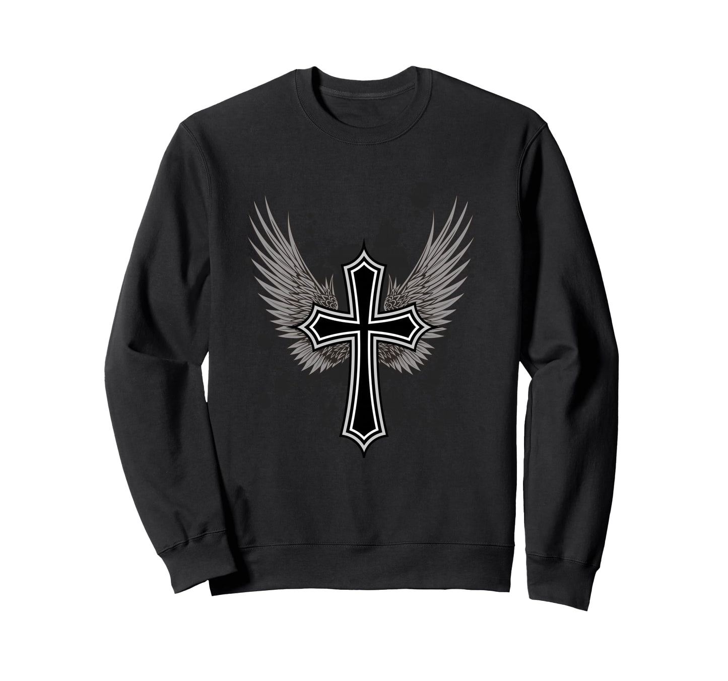 Y2K Aesthetic Cross 90S 2000S Biker Sweatshirt - Unique Graphic Men Women