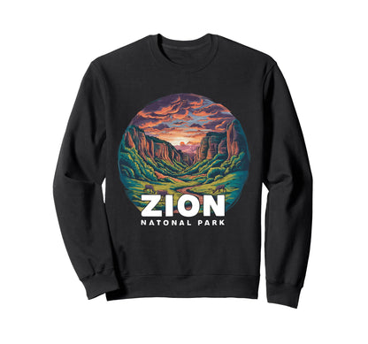 Zion National Park Utah Mount Zion Sweatshirt - Novelty Apparel Unisex