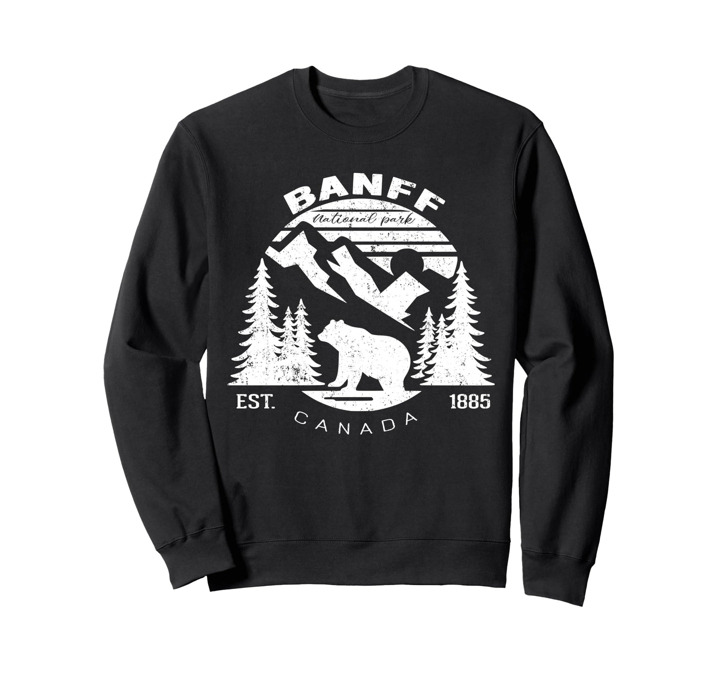 Banff National Park Canada Souvenir Sweatshirt - Aesthetic Graphic Unisex
